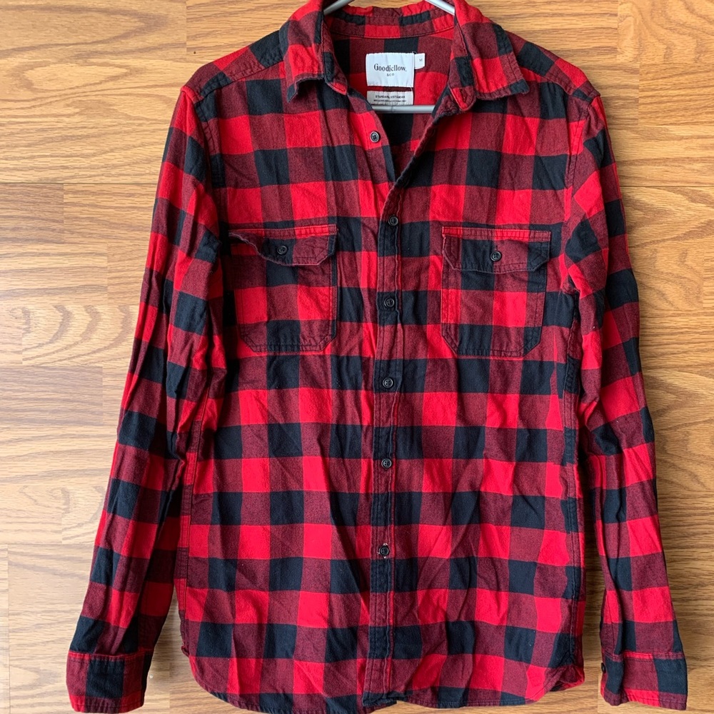 Goodfellow & Co. Standard Plaid Button Down Sz M - Picture 1 of 5